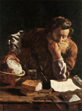 ドメニコ・フェッティ Painting - 学者の肖像 バロック人物 ドメニコ・フェッティ